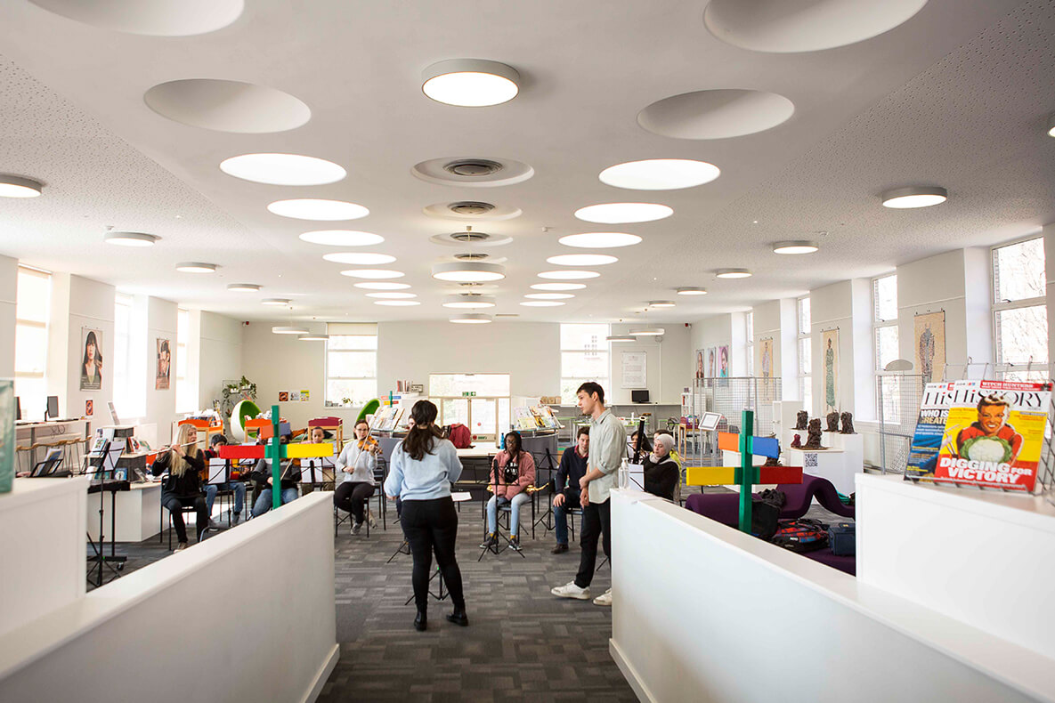 Students take part in the launch day for the new music academy credit Ben Wright 1